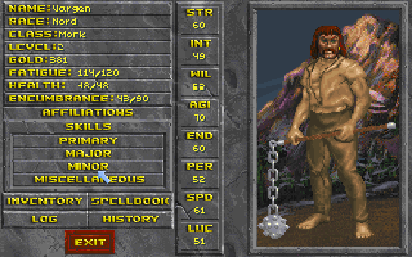 Personaggio di Daggerfall