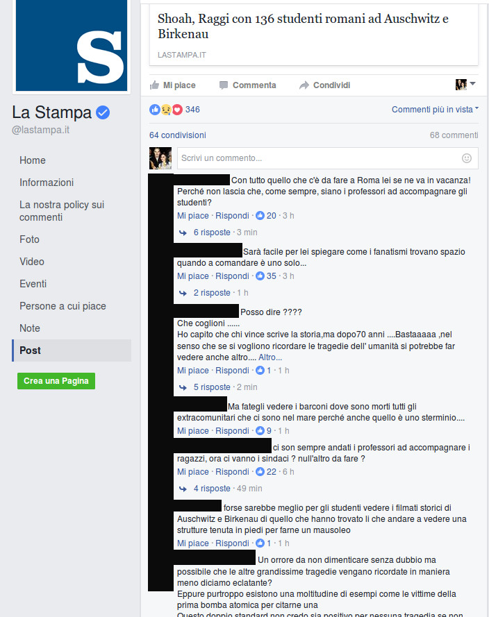 la stampa facebook